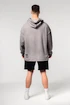 Pánská mikina Nebbia  Washed-off Oversized Pullover Hoodie NO BS Light Grey