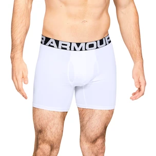 Pánské boxerky Under Armour  Charged Cotton 6in 3 Pack-WHT S