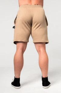 Pánské šortky Nebbia  Gym Sweatshorts GYM BRO Light Brown