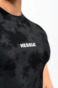 Pánské tričko Nebbia Performance+ Camouflage Compression T-shirt MAXIMUM black