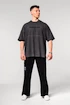 Pánské tričko Nebbia  Washed-off Oversized Heavyweight Cotton T-shirt NO SHORTCUTS Black