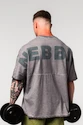 Pánské tričko Nebbia  Washed-off Oversized Heavyweight Cotton T-shirt NO SHORTCUTS Light Grey