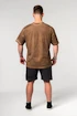 Pánské tričko Nebbia  Washed-off Oversized T-shirt HERITAGE Light Brown