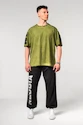 Pánské tričko Nebbia  Washed-off Oversized T-shirt LIFTING CLUB Green