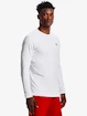 Pánské tričko Under Armour  Fitted Crew-WHT