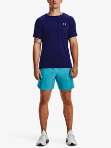 Pánské tričko Under Armour  Rush Emboss SS-BLU