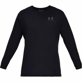 Pánské tričko Under Armour SPORTSTYLE LEFT CHEST LS Black