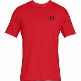 Pánské tričko Under Armour Sportstyle Left Chest SS Red