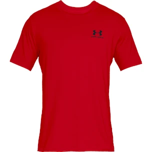 Pánské tričko Under Armour  Sportstyle Left Chest SS Red