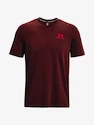 Tričko Under Armour UA LOGO EMB HEAVYWEIGHT SS-RED