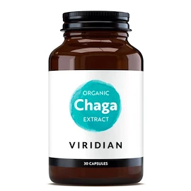 Viridian Chaga Extract Organic 30 kapslí