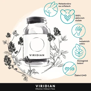 Viridian  Herbal Female Complex Organic 30 kapslí